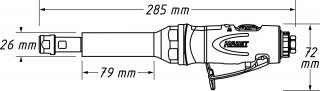HAZET Stabschleifer ∙ gerade ∙ lang 9032LG-1 ∙ Länge: 285 mm Bild 4