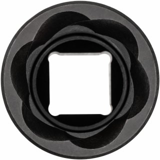 VIGOR Spiralnutenausdreher-Einsatz ∙ V2404N-24 ∙ 1/2 Zoll (12,5 mm) Vierkant hohl ∙ Außen Schraubenausdreher Profil ∙ SW 24 mm Bild 2