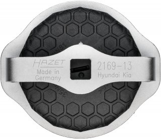 HAZET Ölfilterschlüssel 2169-13 ∙ 1/2 Zoll (12,5 mm) Vierkant hohl ∙ Außen 14-kant Profil ∙ SW 80 mm Bild 6