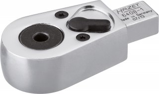 HAZET Bit Einsteck-Umschaltknarre 6408-1 ∙ 9 x 12 mm Einsteck-Vierkant massiv ∙ 5/16 Zoll (8 mm) Sechskant hohl ∙ Länge: 61 mm Bild 1