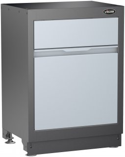 VIGOR Abfall-Unterschrank ∙ 676 mm ∙ V6000-033 ∙ L x B x H: 676 mm x 500 mm x 953 mm Bild 6