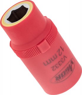 VIGOR VDE Sechskant Steckschlüsseleinsatz ∙ V3332 ∙ 1/2 Zoll (12,5 mm) Vierkant hohl ∙ Außen Sechskant Profil ∙ SW 12 mm Bild 2