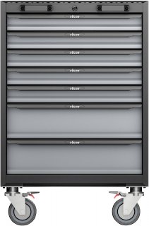 VIGOR Werkstattwagen für Schrankwand-System ∙ 676 mm ∙ V6000-019 ∙ L x B x H: 649 mm x 459 mm x 940 mm Bild 11