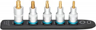 HAZET SmartRail ∙ Flexible Kunststoff-Steckleiste 992T-SR/5 ∙ 1/2 Zoll (12,5 mm) Vierkant hohl ∙ Innen TORX® Profil ∙ 5-teilig ∙ Bild 1