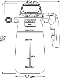 HAZET Pumpsprühflasche ∙ Schaum 199-3 ∙ 0,75 l Bild 6