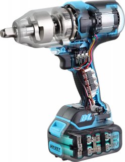HAZET Akku Schlagschrauber 9212-010 ∙ Lösemoment maximal [Nm]: 700 Nm ∙ 1/2 Zoll (12,5 mm) Vierkant massiv ∙ Länge: 204 mm Bild 6
