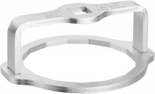 HAZET Ölfilterschlüssel 2169-8A ∙ 1/2 Zoll (12,5 mm) Vierkant hohl ∙ Außen 15-kant Profil ∙ SW 74 mm Bild 1