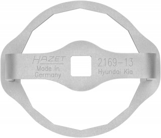 HAZET Ölfilterschlüssel 2169-13 ∙ 1/2 Zoll (12,5 mm) Vierkant hohl ∙ Außen 14-kant Profil ∙ SW 80 mm Bild 3