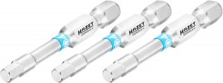 HAZET Bit 2204NSLG-4/3 ∙ 1/4 Zoll (6,3 mm) Sechskant massiv ∙ Innen Sechskant Profil ∙ 3-teilig ∙ SW 4 mm Bild 1