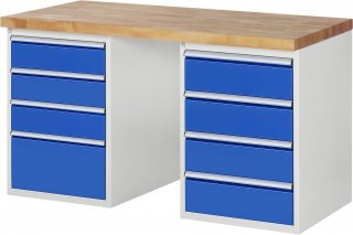Werkbank 7820A3 | B1500xT700xH840mm | 8xSchublade-TA Bild 1