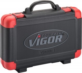 VIGOR Steckschlüssel Satz ∙ V2460N ∙ 1/2 Zoll (12,5 mm) Vierkant hohl ∙ Außen Sechskant Profil ∙ 25-teilig ∙ 10 – 32 ∙ Anzahl We Bild 3