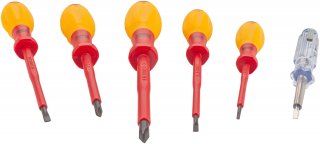 HAZET Schraubendreher Satz ∙ schutzisoliert 810/6VDE ∙ Schlitz Profil | Kreuzschlitz Profil PH ∙ 6-teilig ∙ 0,4 x 2,5 – 0,8 x 4 ∙ Bild 2