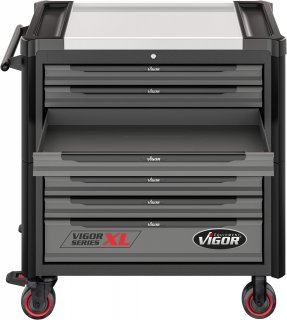 VIGOR Werkstattwagen Series XL ∙ Edelstahl-Arbeitsplatte ∙ mit Sortiment ∙ V4481-X/375 ∙ 375-teilig ∙ Anzahl Werkzeuge: 375 Bild 13