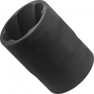 VIGOR Spiralnutenausdreher-Einsatz ∙ V2410 ∙ 1/2 Zoll (12,5 mm) Vierkant hohl ∙ Außen Schraubenausdreher Profil ∙ SW 19 mm Bild 2