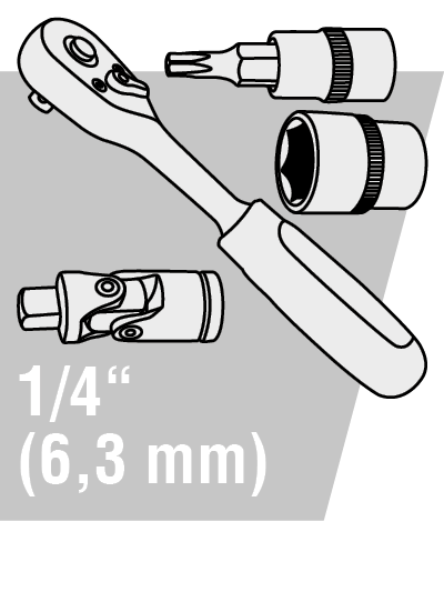 Steckschlüssel 1/4