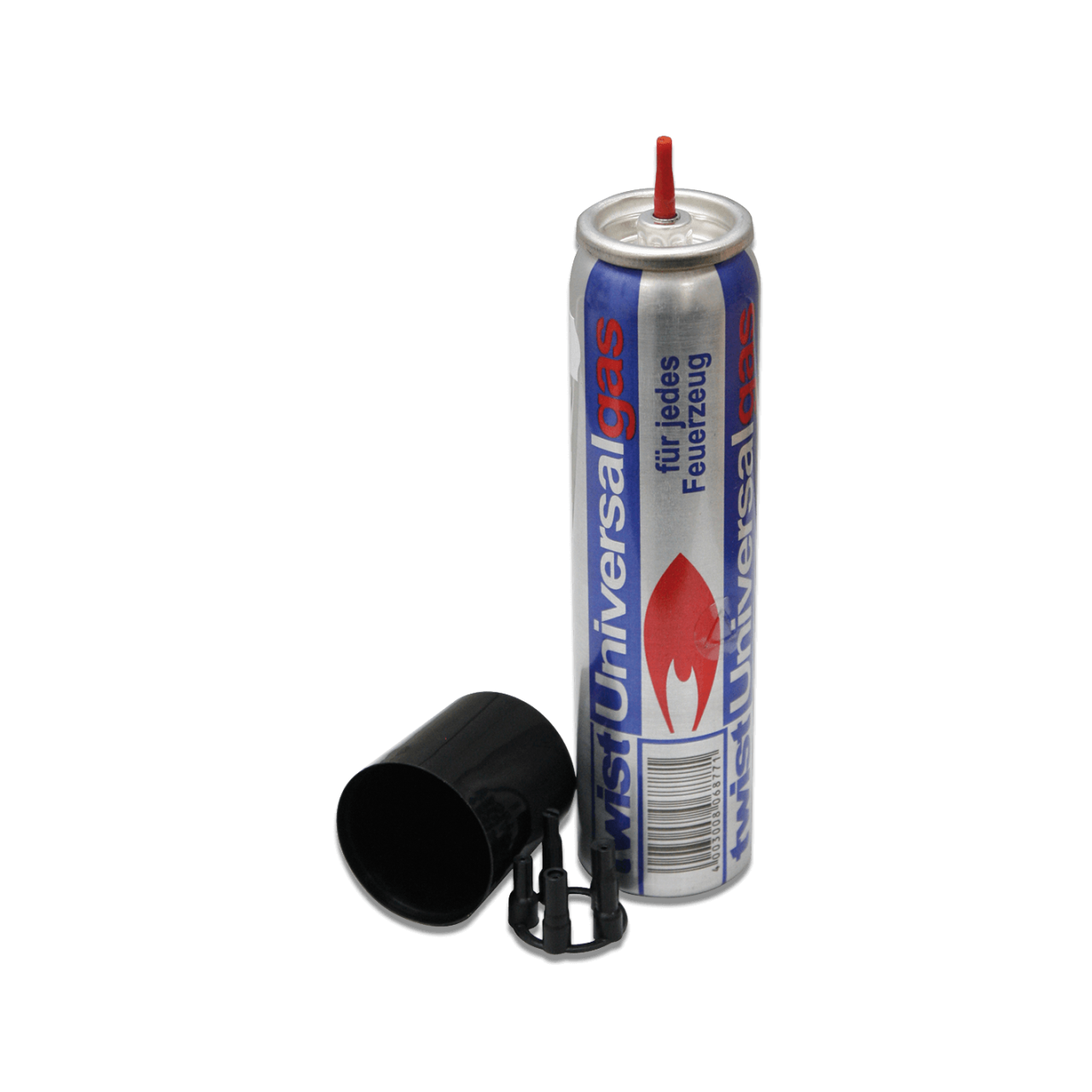 Zorr Turbo Butan Gas 250ml - Universal Feuerzeuggas Mit Adapter