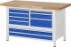 Werkbank höhenverstellbar 8933A2 | B1500xT700xH840-1040mm | 9xSchublade-TA