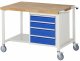 Fahrbare Werkbank 8162 | B1250xT900xH880-1080mm | 4xSchublade-VA Fahrbare Werkbank 8162 | B1250xT900xH880-1080mm | 4xSchublade-VA