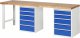 Werkbank 7513A8 | B2500xT700xH890mm | 10xSchublade-TA Werkbank 7513A8 | B2500xT700xH890mm | 10xSchublade-TA
