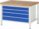 Werkbank höhenverstellbar 8362A2 | B1250xT900xH840-1040mm | 4xSchublade-TA Werkbank höhenverstellbar 8362A2 | B1250xT900xH840-1040mm | 4xSchublade-TA