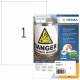 HERMA Etikett Outdoor 9543 210x297mm weiß 40 St./Pack. HERMA Etikett Outdoor 9543 210x297mm weiß 40 St./Pack.