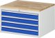Schubladenschrank XL2.13 | B770xT650xH465mm | B-Top-25mm | 4xSchublade-VA Schubladenschrank XL2.13 | B770xT650xH465mm | B-Top-25mm | 4xSchublade-VA