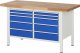 Werkbank 8480A2 | B1500xT700xH840mm | 10xSchublade-VA