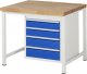 Werkbank höhenverstellbar 8162A1 | B1000xT900xH840-1040mm | 4xSchublade-TA Werkbank höhenverstellbar 8162A1 | B1000xT900xH840-1040mm | 4xSchublade-TA