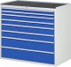 Schubladenschrank XXL7.11 | B1145xT650xH1035mm | MT-Top-25mm | 8xSchublade-VA Schubladenschrank XXL7.11 | B1145xT650xH1035mm | MT-Top-25mm | 8xSchublade-VA