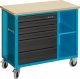 HAZET Werkbank ∙ fahrbar Assistent 177W ∙ einzeln 177W-6 ∙ L x B x H: 1040 mm x 520 mm x 934 mm ∙ Schubladen | flach: 4 x 79 x 52