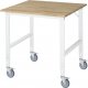 Fahrbarer Arbeitstisch (HV) Tom (4 LR) | B1000xT1000xH910-1230mm | B-Platte-25mm