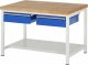 Werkbank höhenverstellbar 8002A6 | B1250xT900xH840-1040mm | 2xSchublade-TA