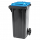Müllbehälter mit 2 Rädern 120 Liter | blau Müllbehälter