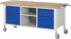 Fahrbare Werkbank 8561I2 | B2000xT700xH880mm | 2xSchublade-TA | 2xTür Fahrbare Werkbank 8561I2 | B2000xT700xH880mm | 2xSchublade-TA | 2xTür