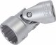 HAZET Gelenk Steckschlüsseleinsatz 880G-Z16 ∙ 3/8 Zoll (10 mm) Vierkant hohl ∙ Außen Doppelsechskant-Tractionsprofil ∙ SW 16 mm