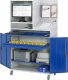 Computer-Schrank 69 mit Monitorgehäuse T520mm | B1100xT520xH1895mm | mobil Computer-Schrank 69 mit Monitorgehäuse T520mm | B1100xT520xH1895mm | mobil