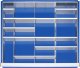 Einteilungsset 55 für Schublade-Größe-XL | für Fronthöhe 180-360mm
