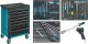 HAZET Werkstattwagen Assistent 179N ∙ Sortiment 179N-7/137 ∙ 137-teilig ∙ Schubladen | flach: 5× 81 x 522 x 398 mm ∙ Schubladen | 