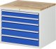 Schubladenschrank XL3.20 | B770xT650xH645mm | B-Top-25mm | 5xSchublade-VA Schubladenschrank XL3.20 | B770xT650xH645mm | B-Top-25mm | 5xSchublade-VA