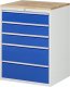 Schubladenschrank XL7.4 | B770xT650xH1035mm | B-Top-25mm | 5xSchublade-TA Schubladenschrank XL7.4 | B770xT650xH1035mm | B-Top-25mm | 5xSchublade-TA