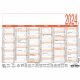 ZETTLER Arbeitstagekalender 904-0000 A5 quer 6M/1S schwarz/rot