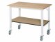 Fahrbarer Arbeitstisch (HV) Tom - KM-01 | B1250xT800xH910-1230mm | B-Platte-25mm