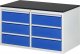 Schubladenschrank LL3.0.0 | B1145xT650xH640mm | M-Top-22mm | 6xSchublade-TA