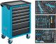 HAZET Werkstattwagen Assistent 176N-7 ∙ Sortiment 176N-7/193 ∙ 193-teilig ∙ Schubladen | flach: 5× 81 x 522 x 348 mm ∙ Schubladen