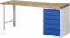 Werkbank 7513I1 | B2000xT700xH890mm | 5xSchublade-TA Werkbank 7513I1 | B2000xT700xH890mm | 5xSchublade-TA