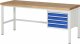 Werkbank höhenverstellbar 8133A1 | B2000xT700xH840-1040mm | 4xSchublade-VA