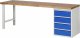 Werkbank 7509A1 | B2500xT700xH890mm | 4xSchublade-VA Werkbank 7509A1 | B2500xT700xH890mm | 4xSchublade-VA