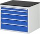 Schubladenschrank XL3.11 | B770xT650xH640mm | M-Top-22mm | 5xSchublade-TA Schubladenschrank XL3.11 | B770xT650xH640mm | M-Top-22mm | 5xSchublade-TA