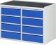 Schubladenschrank LL5.1.1 | B1145xT650xH825mm | MT-Top-25mm | 8xSchublade-VA Schubladenschrank LL5.1.1 | B1145xT650xH825mm | MT-Top-25mm | 8xSchublade-VA