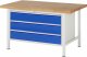 Werkbank höhenverstellbar 8357A2 | B1500xT900xH840-1040mm | 3xSchublade-VA
